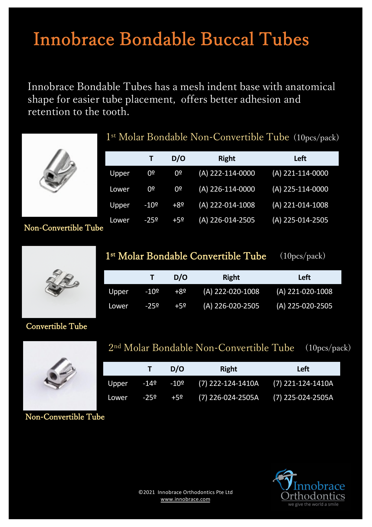 Innobrace Bondable Tubes preview
