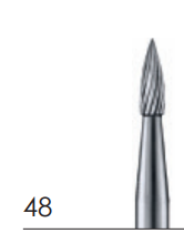 (Busch) 48 012 FG FIN Flame Carbide (6pcs/pk)