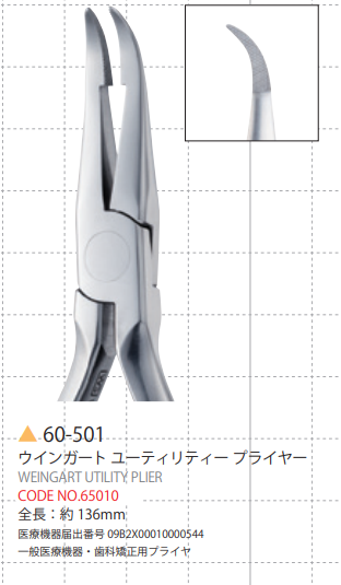 (TASK ) Weingart Utility Plier. Length: 136mm